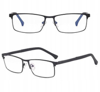 Мужские очки с прозрачными линзами для компьютера СИНИЙ СВЕТ УФ-РАМКИ, inna