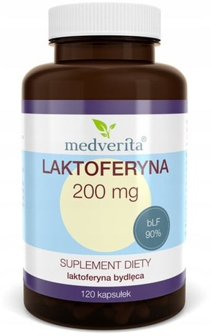 Medverita, ФОРТЕ лактоферрин говядины 200 мг, 120 капс.
