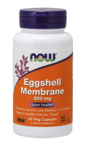 Now Foods, Мембрана из яичной скорлупы, 500 мг, 60 капсул