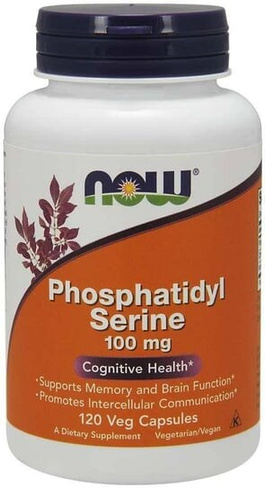Phosphatidyl Serine - Фосфатидилсерин 100 мг (120 капс.) Now Foods