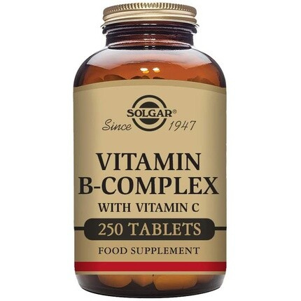 Solgar Комплекс витаминов B с таблетками витамина C Высокоэнергетическая поддержка иммунной и нервной системы 250 таблет