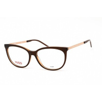 Hugo Женские коричневые ацетатные очки с прозрачными линзами в оправе «кошачий глаз» HG 1082 009Q 00 Hugo Boss