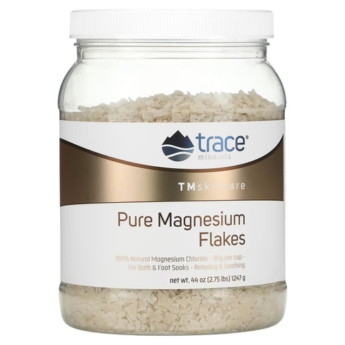 Trace Minerals TM Skincare, хлопья чистого магния, 1247 г (2,75 фунта)