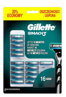 Gillette Mach3 картриджи для бритвы, 16 шт.