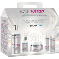 Solverx Age Reset набор: крем для лица, 50 мл + омолаживающая сыворотка для лица, 30 мл + сыворотка для глаз, 15 мл + ск