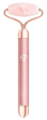 W7 Vibrating Rose Quartz Face Roller валик для массажа лица с вибрацией, 1 шт.