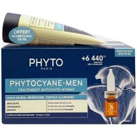 Phyto Phytocyane против выпадения волос 12 x 3,5 мл + подарочный шампунь с фитоцианом для мужчин 100 мл Fotopharmacy