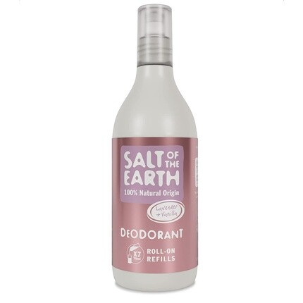 Натуральный шариковый дезодорант «Лаванда и ваниль», сменный блок, 525 мл, Salt Of The Earth