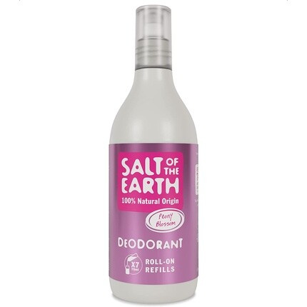 Натуральный шариковый дезодорант Peony Blossom, сменный блок, 525 мл, Salt Of The Earth