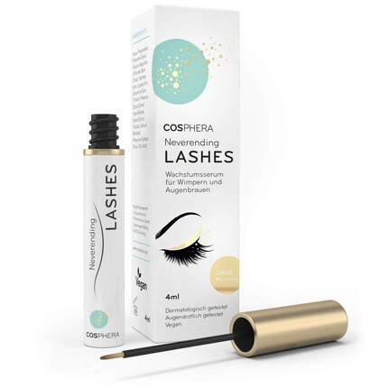 Neverending Lashes Веганская сыворотка для ресниц и бровей без гормонов, 4 мл, Cosphera