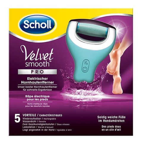 Электрическая пилка для ног Velvet Smooth, Wet&Dry, 1 шт. Scholl