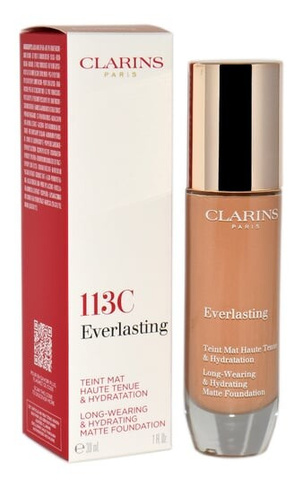 Тональный крем для лица 113C Каштан, 30 мл Clarins, Everlasting Foundation