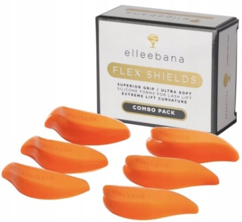 Силиконовые формы для ресниц Elleebana, гибкие ролики-щитки Project Lashes