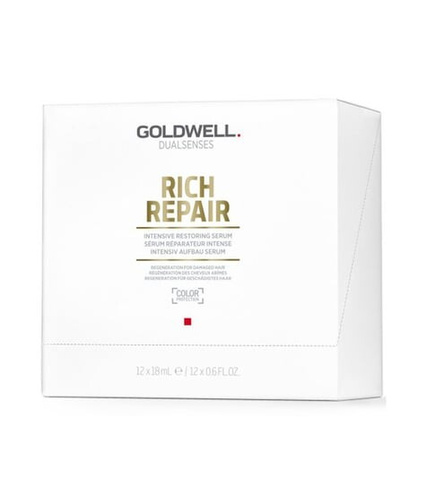 Интенсивно восстанавливающая сыворотка для поврежденных волос, 12x18 мл Goldwell, Dualsenses Rich Repair