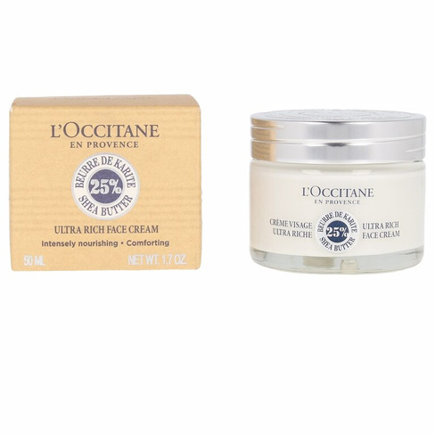 Увлажняющий крем для ухода за лицом Karite crema ultra rica rostro L'occitane en provence, 50 мл