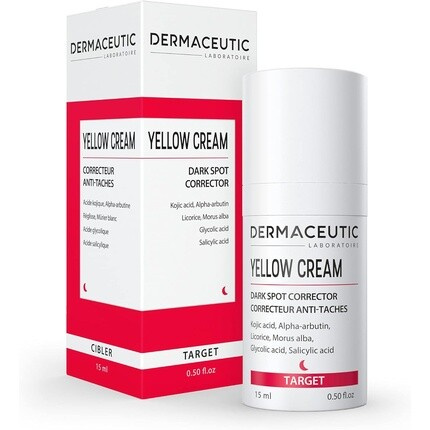 Dermaceutic Yellow Cream Осветляющий тон кожи крем от пигментации 15 мл