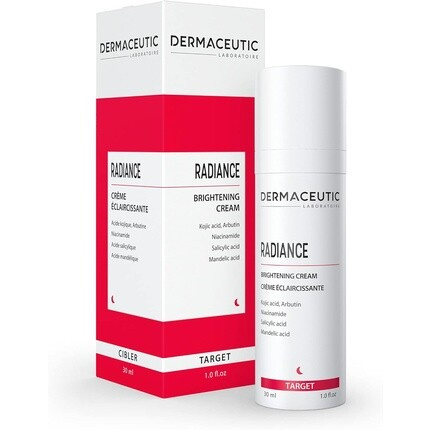 Осветляющий крем Dermaceutic Radiance с койевой кислотой, арбутином, ниацинамидом, салициловой и миндальной кислотами 30