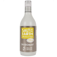Натуральный шариковый дезодорант Salt of the Earth с янтарем и сандалом, сменный блок, 525 мл