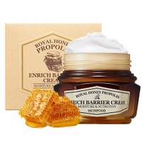 SKIN FOOD Royal Honey Propolis Enrich Barrier Cream 2,13 жидких унции. (63 мл) - Питательный крем для лица с 50% прополи