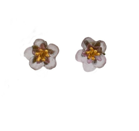 Серьги Цветок персика, бижутерия, артикул 3699BZ_ММ-176-130