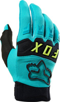 Перчатки FOX Dirtpaw для мотокросса, сине-зеленый/черный
