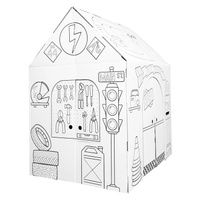 Легкий игровой домик Пит-стоп Гараж Картонный игровой домик Easy Playhouse