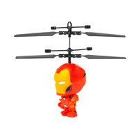 World Tech Toys Marvel Железный Человек 3,5-дюймовая летающая фигура ИК-НЛО Вертолет с большой головой World Tech Toys