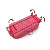 Дорожный чемодан для куклы Badger Basket 2-в-1 на колесиках с кроватью Badger Basket