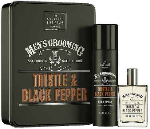 Парфюмерный набор Scottish Fine Soaps Men’s Grooming Thistle & Black Pepper