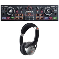 Карманный диджейский контроллер Numark DJ2GO2 Touch с комплектом наушников HF125 Numark DJ2GO2 Touch Pocket DJ Controlle