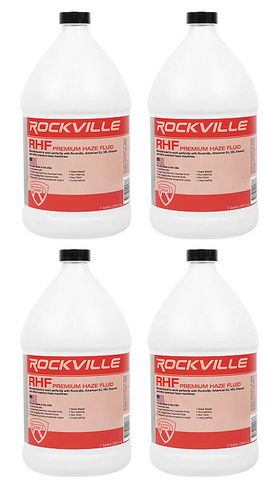 (4) галлонов Rockville RHF Машина для дымки на водной основе Fluid Juice No-Clog (4) RHF