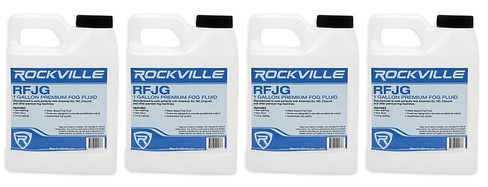 4) Жидкость Rockville RFJG Gallons Fog/Smoke Juice Fluid для Chauvet/American DJ Machines (4) RFJG