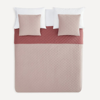 Двустороннее одеяло с чехлом на подушку Ona. Basics El Corte Inglés, розовый