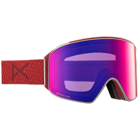Лыжные очки Anon M4 Cylindrical MFI Low Bridge Fit, красный