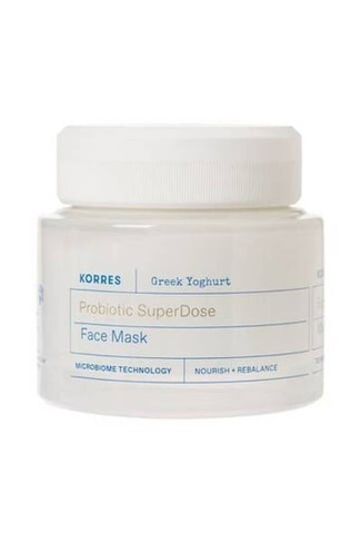 Греческий йогурт с пробиотиком SuperDose Face Mask Маска для лица с пробиотиком 100мл Korres
