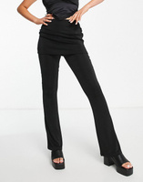 Черная облегающая юбка и расклешенные брюки Reclaimed Vintage в винтажном стиле