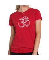 Женская футболка premium word art - poses om LA Pop Art, красный