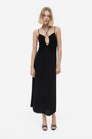 Платье из джерси с ремешками H&M, черный