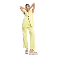 Зауженные брюки для мам Asos Design Linen, лимонный