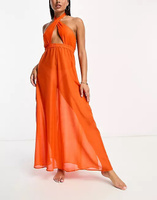 Пляжное платье макси Vero Moda, оранжевый