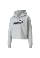 Толстовка с капюшоном Puma Essentials Cropped Logo, серый