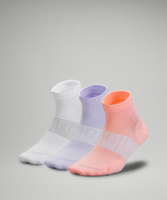 Женские носки до щиколотки Power Stride 3 шт Lululemon, розовый