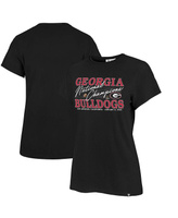 Черная женская футболка с изображением чемпионов страны по футболу штата Джорджия Бульдогс в плей-офф 2022 Фрэнки '47 Br