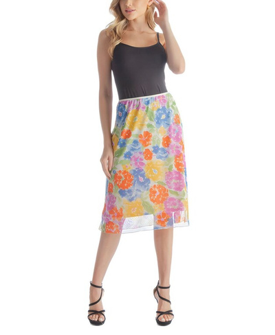 Женская красочная прозрачная юбка с эластичной резинкой на талии 24seven Comfort Apparel
