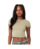 Женская футболка с открытой спиной «Бэмби» Edikted, зеленый