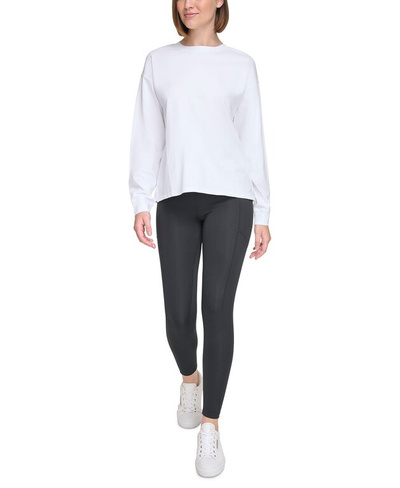 Женская футболка с круглым вырезом с длинными рукавами Calvin Klein, белый