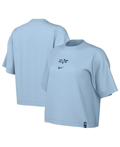 Женская голубая футболка Fearless, женская сборная Англии Nike