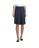 Школьная форма: женская юбка со складками понте до колена Lands' End