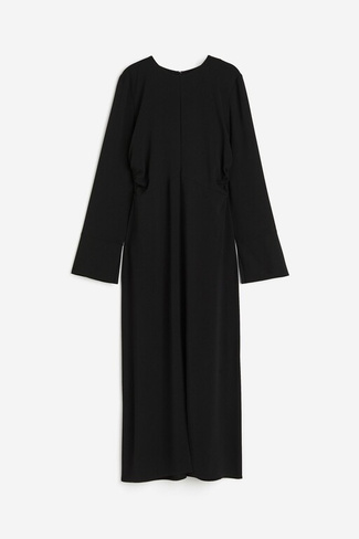 Платье H&M Crêped, черный