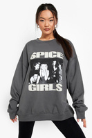 Свитер оверсайз spice girls license Boohoo, угольный